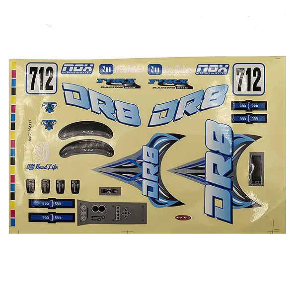 FTX Dr8 Decal - Blue – Ftx Parts