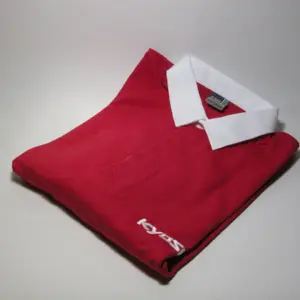 Red Rugby Shirt Polo with Kyosho white collar (L)