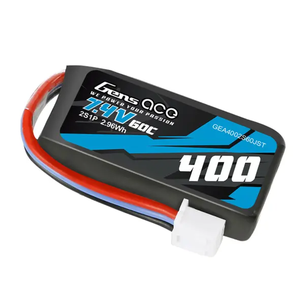 Gensace Mini Battery Lipo 2s 7.4v-400-60c (Jst) 41x20x13mm 20g – view 4