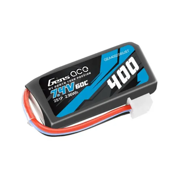 Gensace Mini Battery Lipo 2s 7.4v-400-60c (Jst) 41x20x13mm 20g – view 5