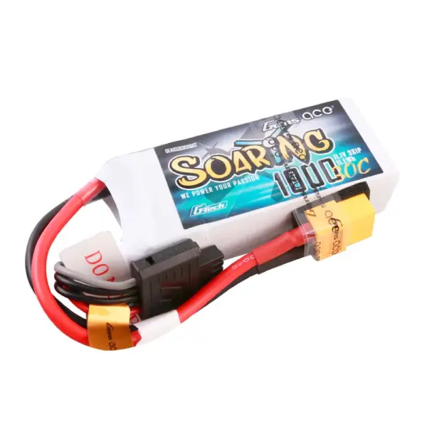 Gensace Soaring Lipo 2s 7.4v-1000-30c (Xt60) 69.5x54x11mm 63g G-Tech – view 4