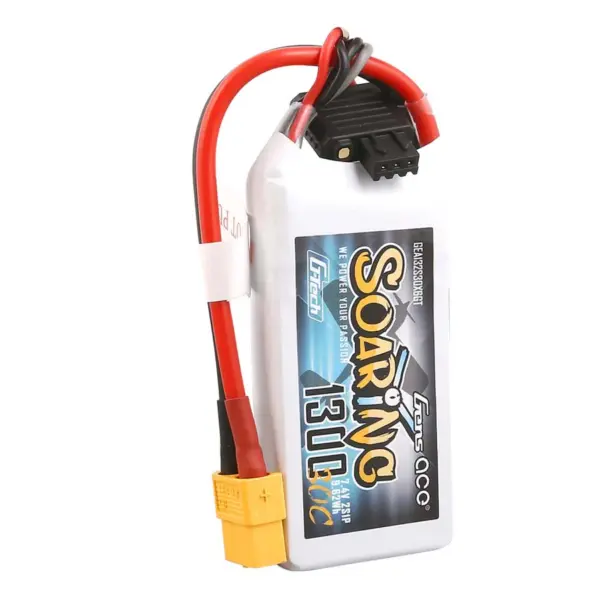 Gensace Soaring LiPo 2S 7.4V-1300-30C (XT60) 69x34x14.5mm 79g G-Tech – view 3