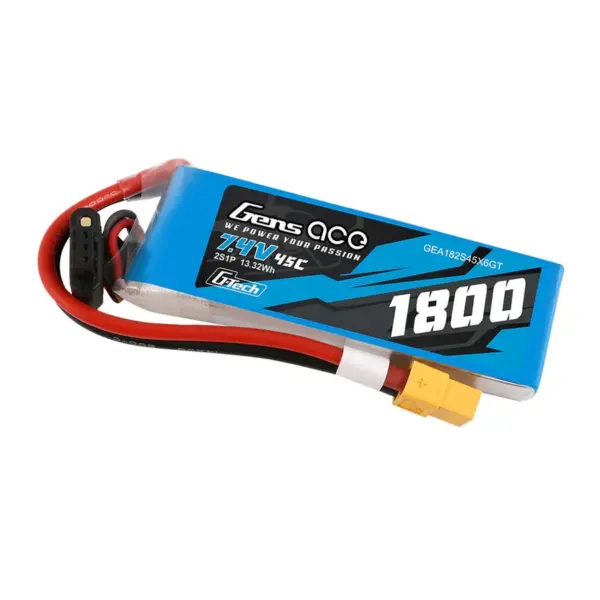 Gensace Soaring LiPo 2S 7.4V-1800-45C(XT60) 90x30x17mm 111g G-Tech – view 4