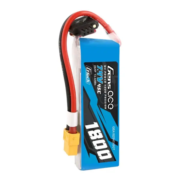 Gensace Soaring LiPo 2S 7.4V-1800-45C(XT60) 90x30x17mm 111g G-Tech – view 5