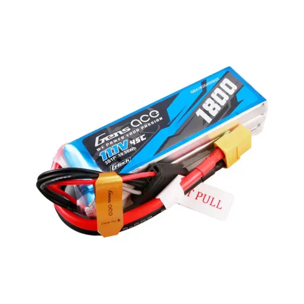 Gensace Soaring Lipo 3s 11.1v-1800-45c(xt60) 92x31x25mm 153g G-Tech – view 5