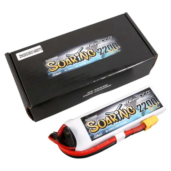 Gensace Soaring Lipo 2s 7.4v-2200-30c (Xt60) 104x34.5x14.5mm 122g Gt – view 5