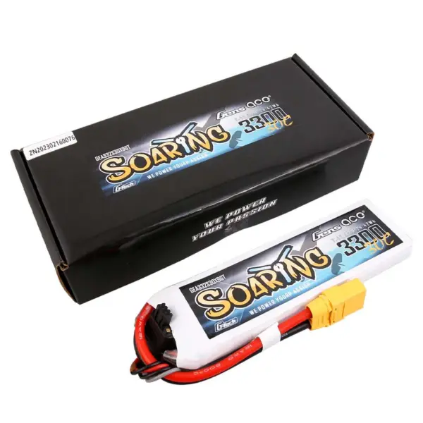 Gensace Soaring Lipo 2s 7.4v-3300-30c (Xt90) 132.5x42x13.5mm 183g Gt – view 2