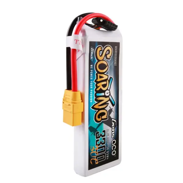 Gensace Soaring Lipo 3s 11.1v-3300-30c(xt90) 131x42.5x19.5mm 252g Gt – view 2