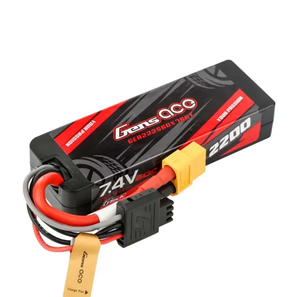 Gensace G-Tech Hard 2s 7.4v-2200-60c 92.8x31.8x17.6mm 109g (Xt60) – view 4