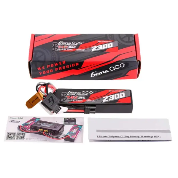 Gensace Mini G-Tech Hard 2s 7.4v-2300-35c 101x31x21mm 115g (Ec2) – view 5