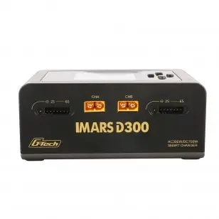 Gensace charger Imars D300 Dual Channel 300W (UK) Black – RC Battery Chargers