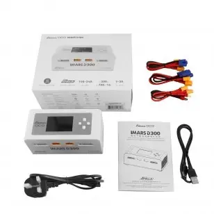 Gensace charger Imars D300 Dual Channel 300W (EU) White – RC Battery Chargers