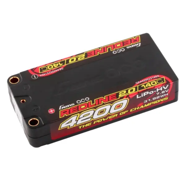 Gensace Redline 2.0 Shorty 2s Hv 7.6v-140c-4200 96x47x18.5mm 157g – view 3