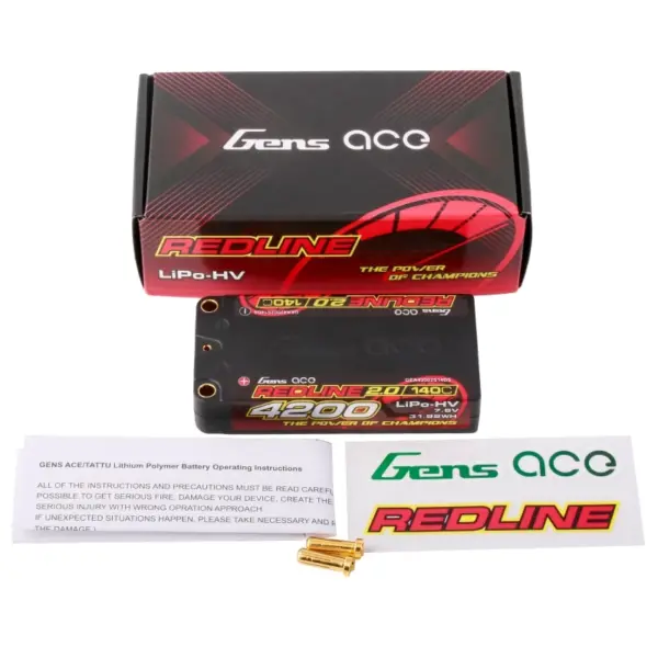 Gensace Redline 2.0 Shorty 2s Hv 7.6v-140c-4200 96x47x18.5mm 157g – view 5