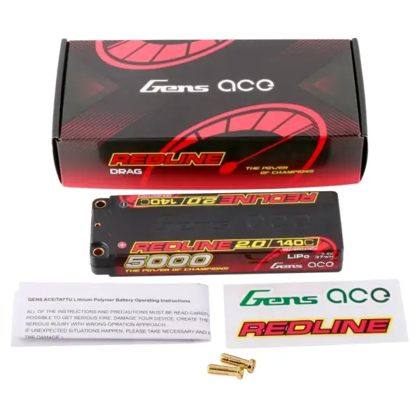 Gensace Redline 2.0 Low Prof 2s Hv 7.6v-140c-5000 139x47x18.5mm 224g – view 5