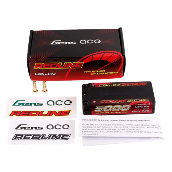 Gensace Redline 2.0 Shorty 2s Hv 7.6v-140c-5000 97x47x20mm 179g – view 5