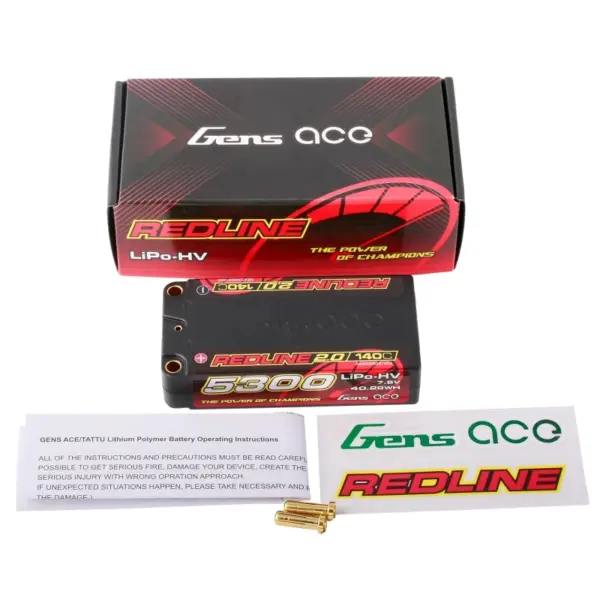 Gensace Redline 2.0 Shorty 2s Hv 7.6v-140c-5300 96x47x22.5mm 199g – view 4