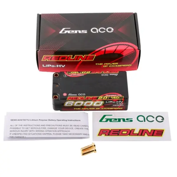 Gensace Redline 2.0 Shorty 2s Hv 7.6v-140c-6000 96x47x25mm 220g – view 5