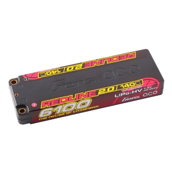 Gensace Redline 2.0 Low Prof 2s Hv 7.6v-140c-6100 139x47x18.5mm 226g – view 2