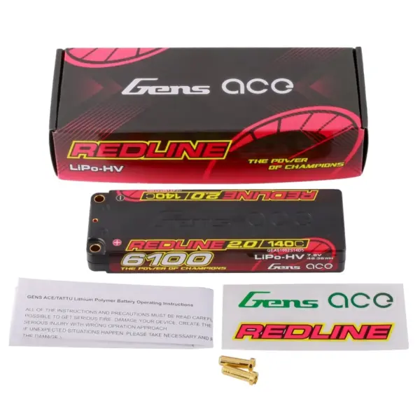 Gensace Redline 2.0 Low Prof 2s Hv 7.6v-140c-6100 139x47x18.5mm 226g – view 5