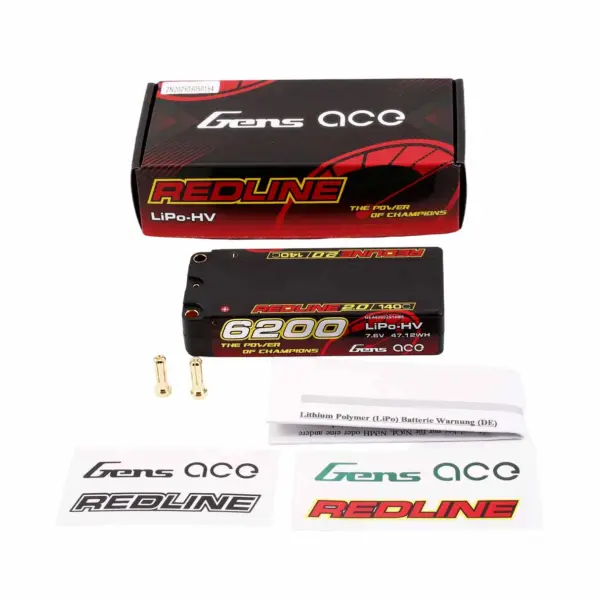 Gensace Redline 2.0 Mid Size 2s Hv 7.6v-140c-6200 113x47x22mm 228g – view 5