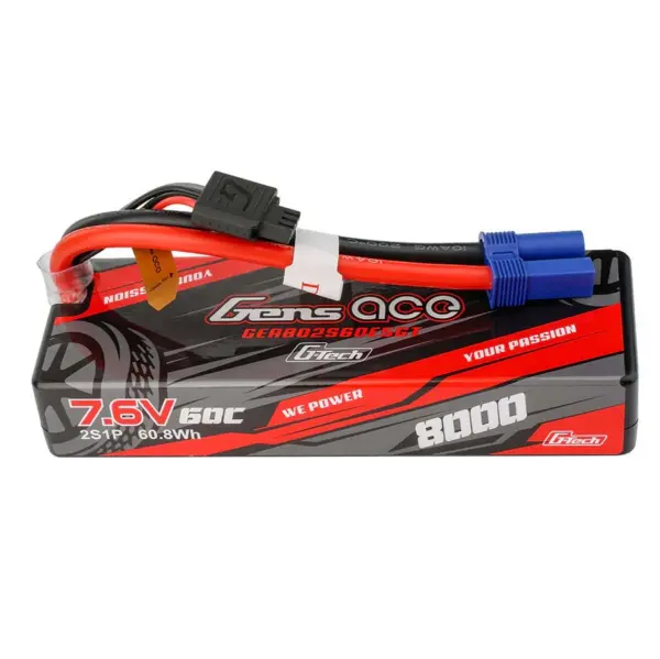 Gensace Bashing G-Tech Hard 2s 7.6v-8000-60c 138x46x24mm 334g (Xt60)