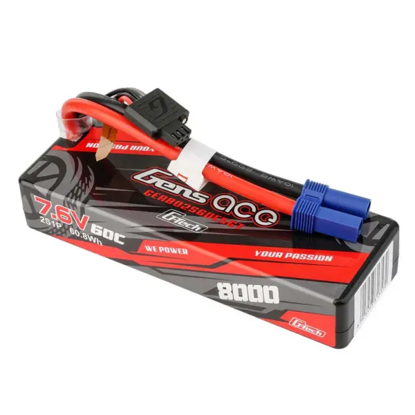 Gensace Bashing G-Tech Hard 2s 7.6v-8000-60c 138x46x24mm 334g (Xt60) – view 2