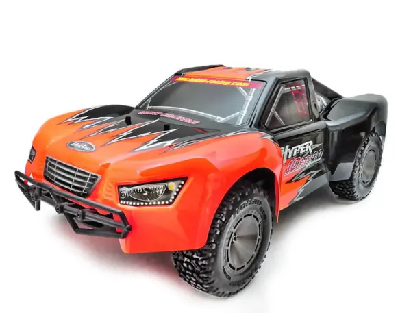 Hobao Hyper 10sc 2.0 Printed Bodyshell - Black/Orange – view 3