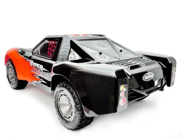 Hobao Hyper 10sc 2.0 Printed Bodyshell - Black/Orange – view 5