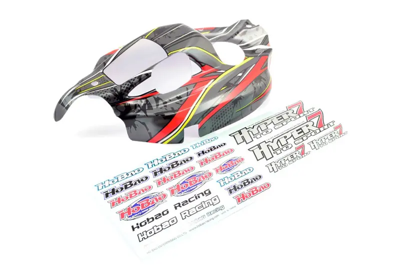 Hobao Hyper 7 Tq Sport New Printed Body (Grey/Black) – HoBao Parts