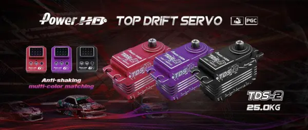 Servo Power Hd TDS-2 Black Low Profil Drift Hv (25kg/0.09s) – view 3