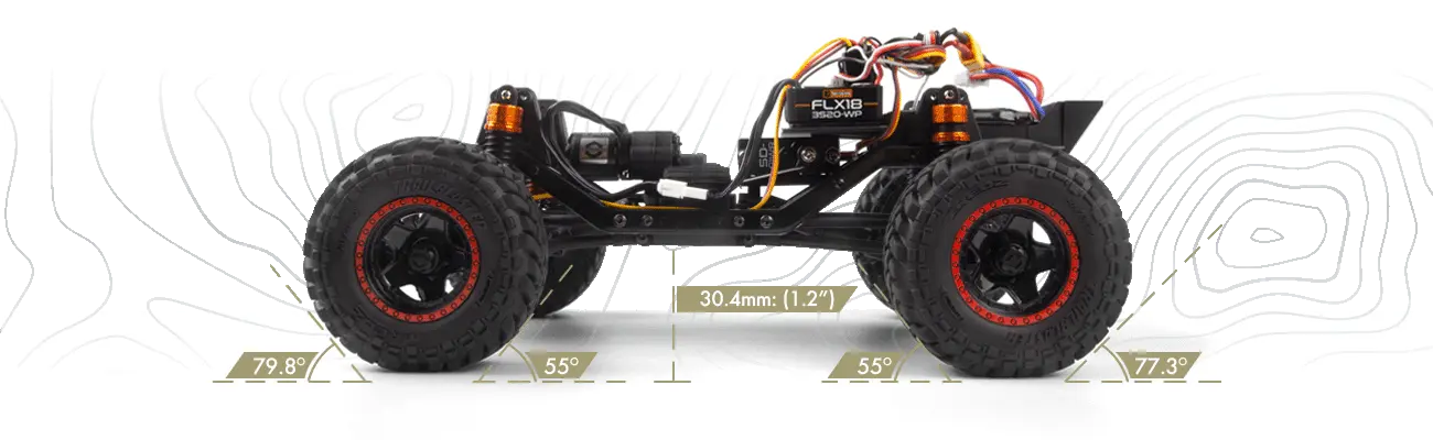 HPI Racing Venture18 U4 Ford Bronco 4400 FLUX – Brushless 1/18 RC Rock Crawler with Ultra4-Style Performance – Electric RC