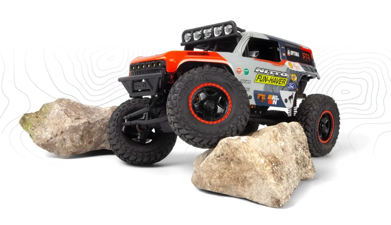 HPI Racing Venture18 U4 Ford Bronco 4400 FLUX – Brushless 1/18 RC Rock Crawler with Ultra4-Style Performance – Electric RC