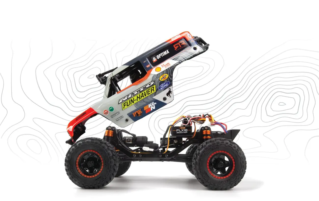 HPI Racing Venture18 U4 Ford Bronco 4400 FLUX – Brushless 1/18 RC Rock Crawler with Ultra4-Style Performance – Electric RC