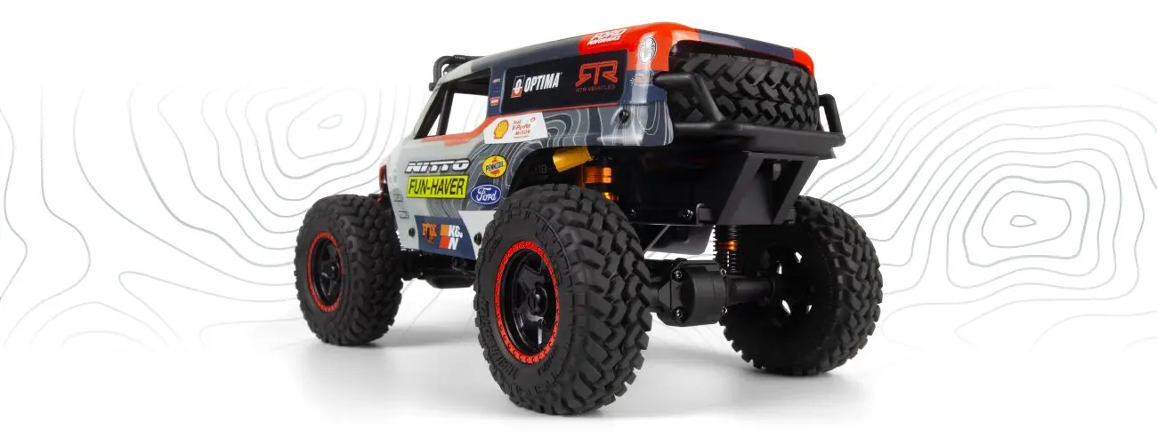HPI Racing Venture18 U4 Ford Bronco 4400 FLUX – Brushless 1/18 RC Rock Crawler with Ultra4-Style Performance – Electric RC