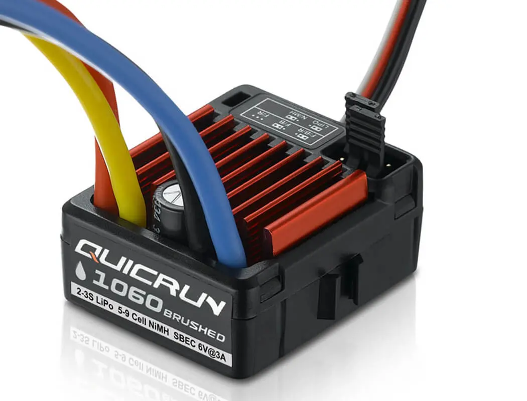 Hobbywing Quicrun 1060 Brushed Sbec Wp Esc (60a) T-Plug – RC Motor & ESC combo