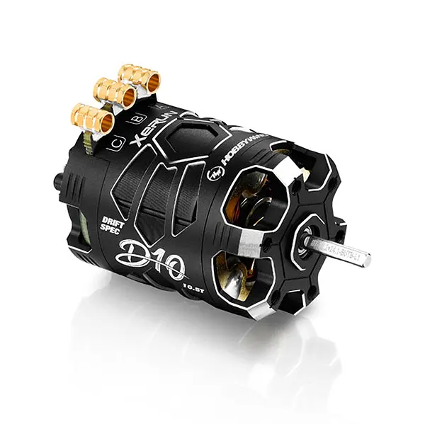 Hobbywing Xerun D10 Drift 10.5t Black Motor – RC Motor & ESC combo