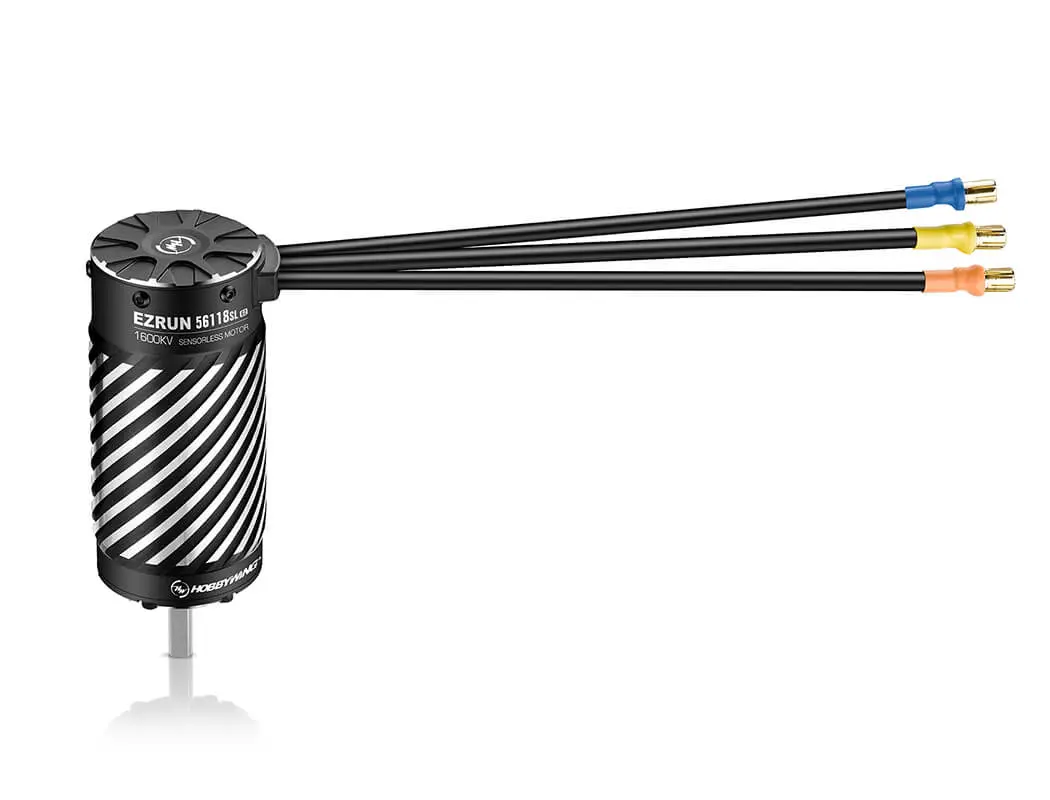 Hobbywing Ezrun 1/5th 56118sl 1600kv G2 Motor (Black) – RC Motor & ESC combo