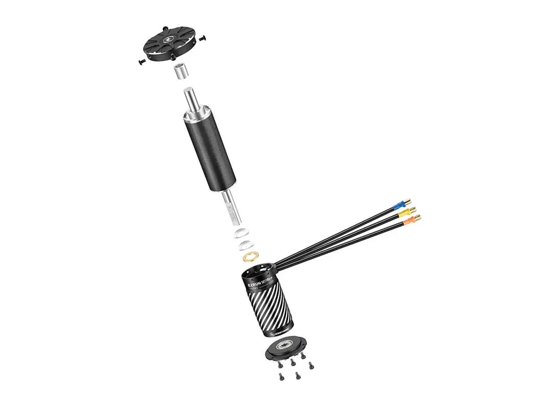 Hobbywing Ezrun 1/5th 56118sl 1600kv G2 Motor (Black) – RC Motor & ESC combo