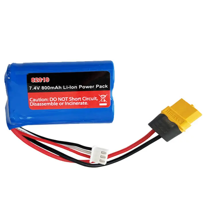 Joysway 7.4v 800mah Li-Ion Pack With Xt60 Connector – RC Batteries