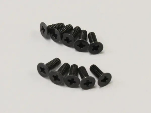 Flat Head Metallic Screws M2x6mm (10) Kyosho