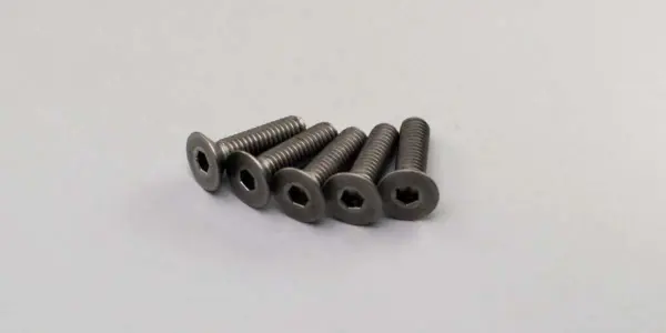 Titan Hex Flat Head Screws M4x15mm (5) Kyosho