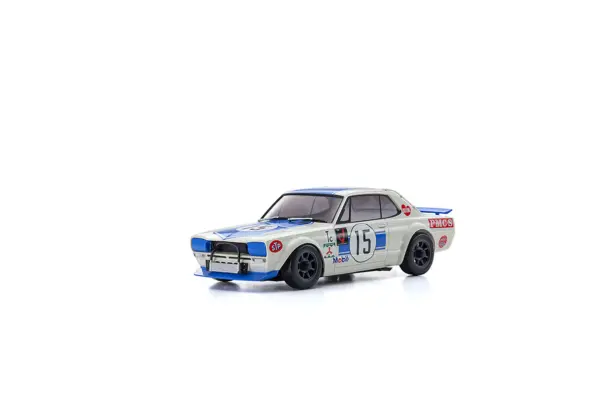 Mini-Z Awd Skyline 2000gt-R Kpgc10 Racing'72 Blue No15 (Ma020/Kt531p) – RC Car – view 2