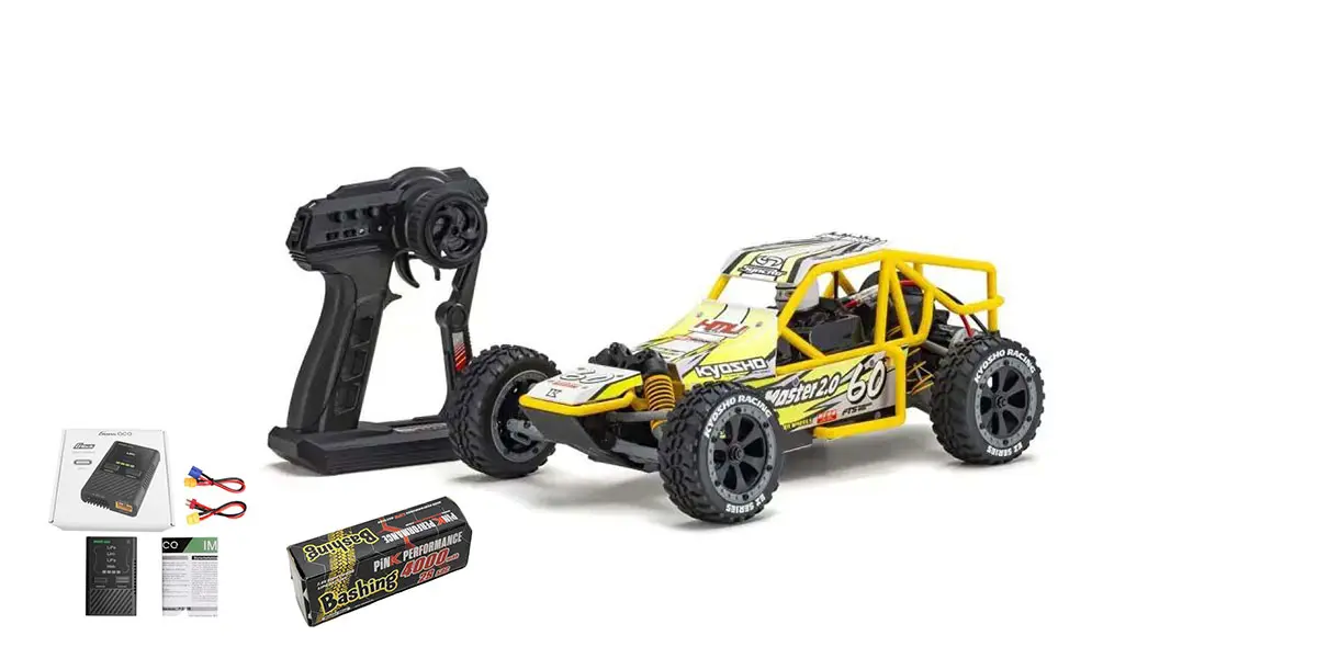 Combo Kyosho Sandmaster T2 Lipo (Pp3-2s4000-D/Gea60we2) – Electric RC cars