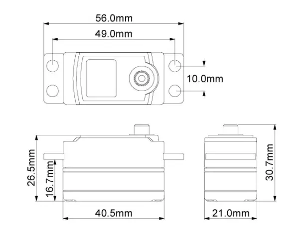 Servo Kyosho Le Mans 40s Ks4241-08m Low Profile – view 2