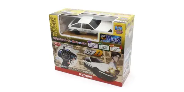 Kyosho First Mini-Z 1:28 Initial-D Toyota Sprinter Trueno Ae86 Wh/Bk – RC Car – view 7