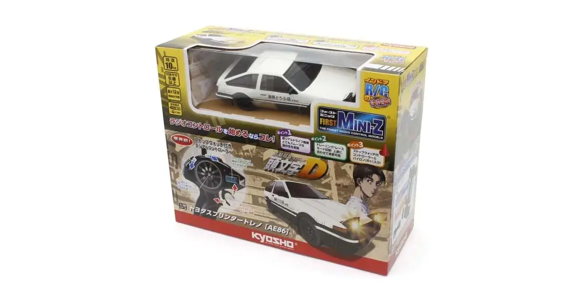Kyosho First Mini-Z 1:28 Initial-d Toyota Sprinter Treno AE86 Wh/BK – Kyosho Parts