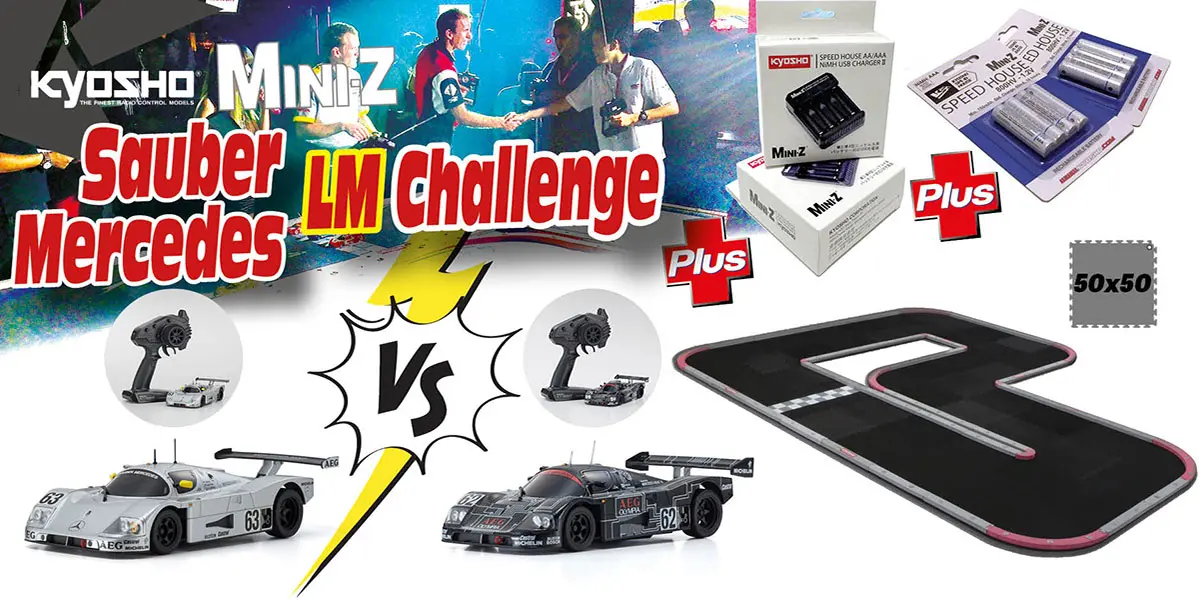 Kyosho Grand Prix Circuit 50 Mini-Z Mercedes Sauber LM Readyst – mini-z