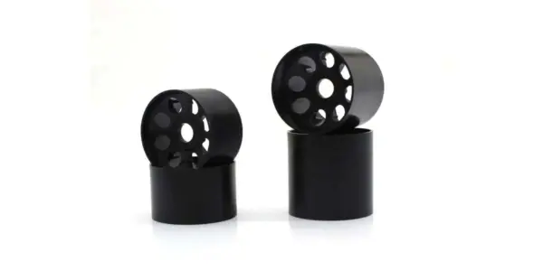 Front & Rear Black Wheels Kyosho EP Fantom 4WD (4)