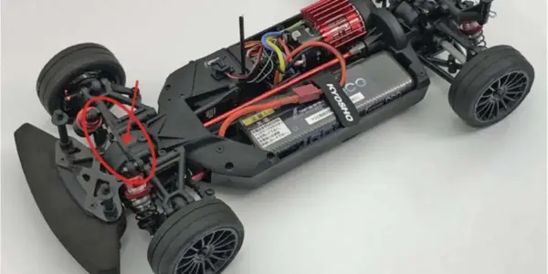Carbon Front Shock Stay TC Kyosho Fazer FZ02 – view 2